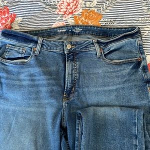 Old Navy extra stretch high-rise O.G. Straight secret smooth pockets size 18